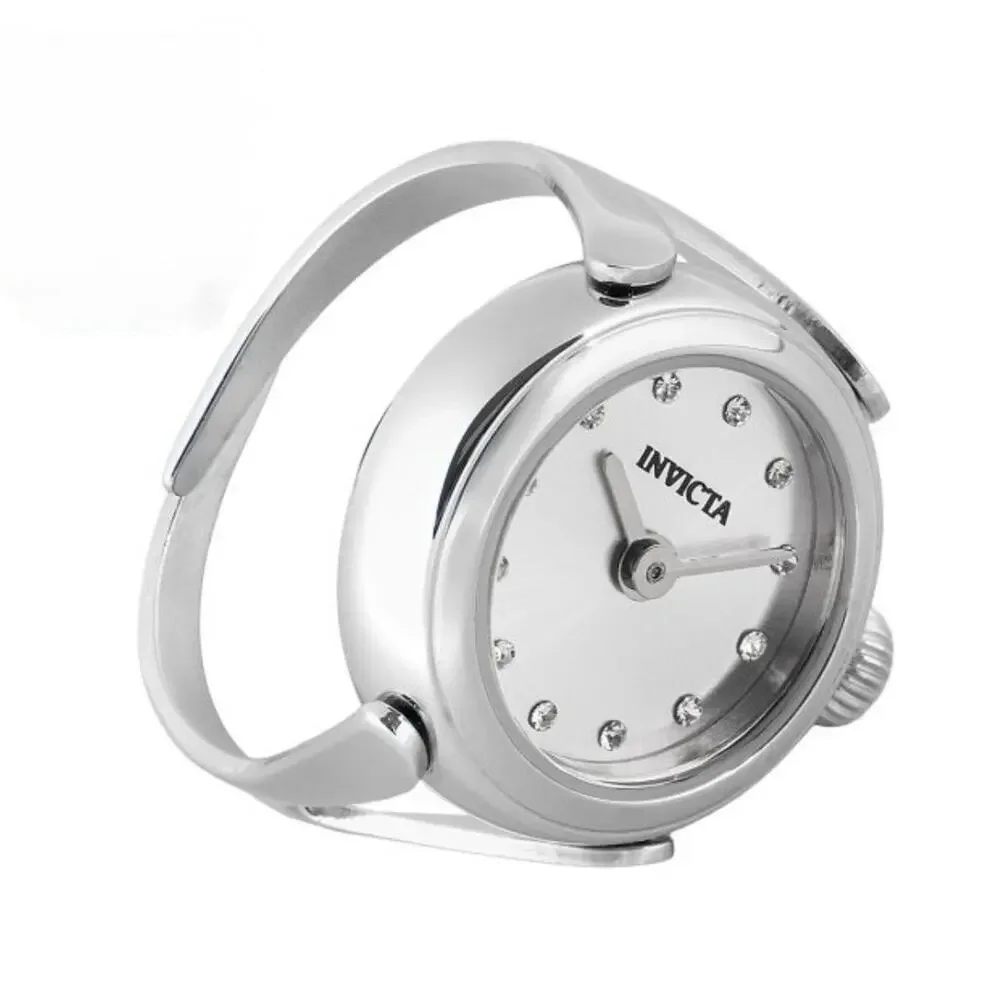 Invicta Angel Women's Ring Watch - 17.5mm, Silver (44480) $199 MSRP-NEW IN BOX - Picture 14 of 16